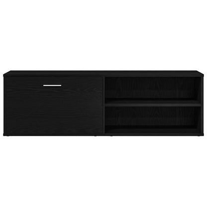 TV-meubel Zwart Eiken 120x34x37 cm Bewerkt Hout