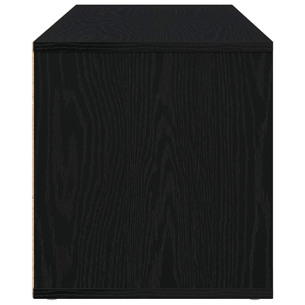 TV-meubel Zwart Eiken 120x34x37 cm Bewerkt Hout