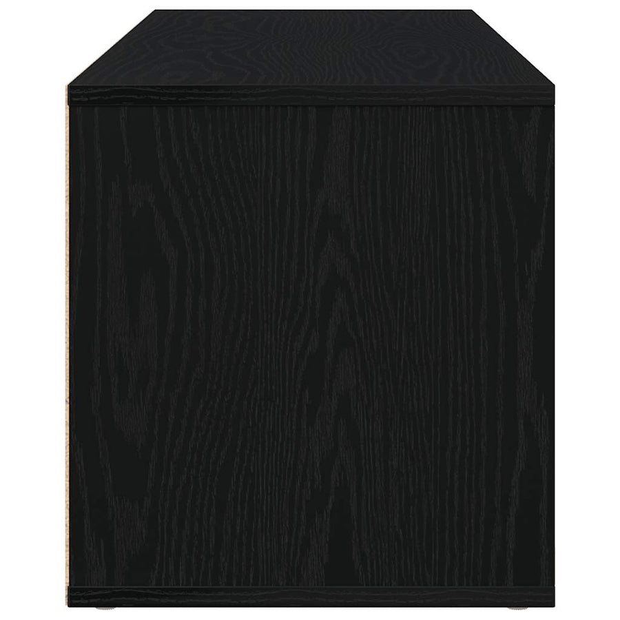 TV-meubel Zwart Eiken 120x34x37 cm Bewerkt Hout