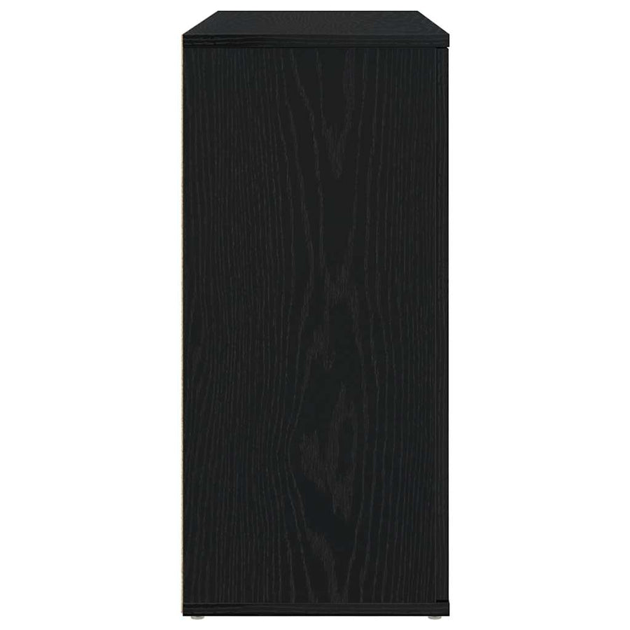 Dressoir 91x29,5x65 cm spaanplaat zwart eikenkleurig