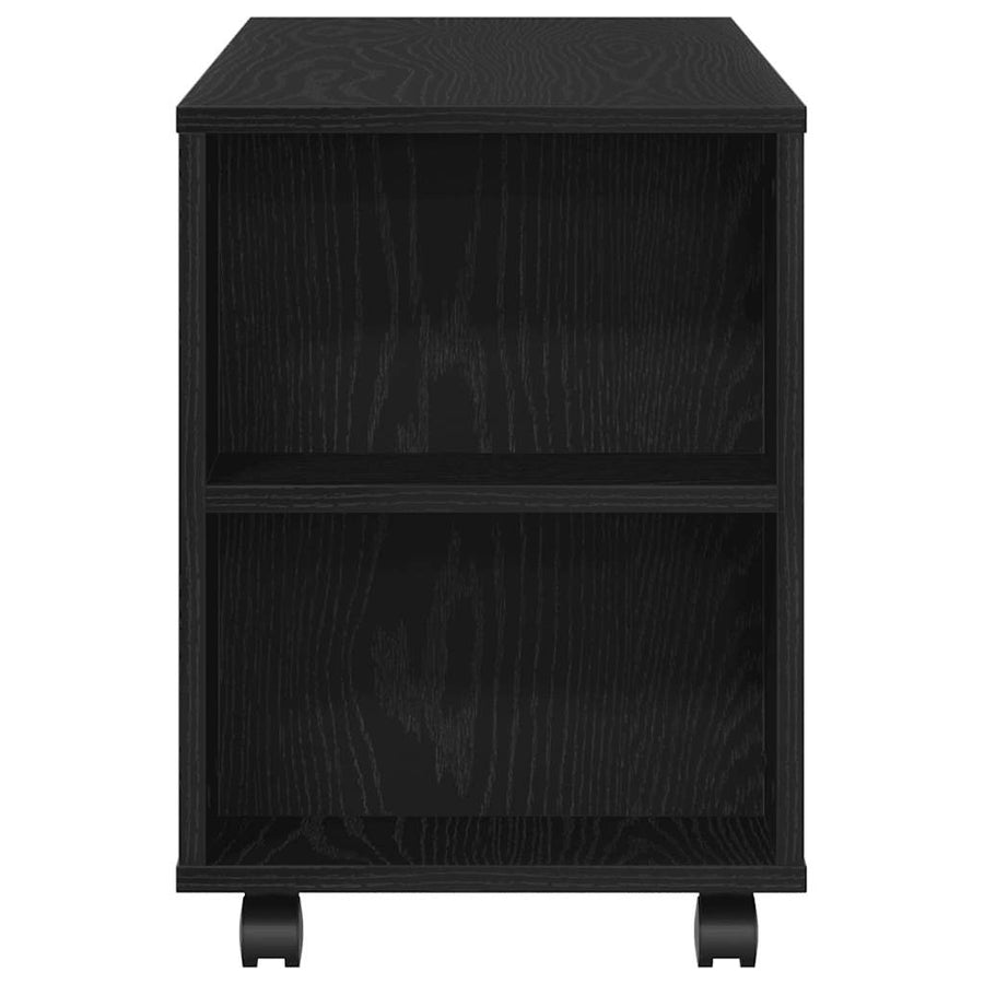 Tv-Meubel Wielen 102X34,5X43 Cm Spaanplaat Kleurig Zwart eiken