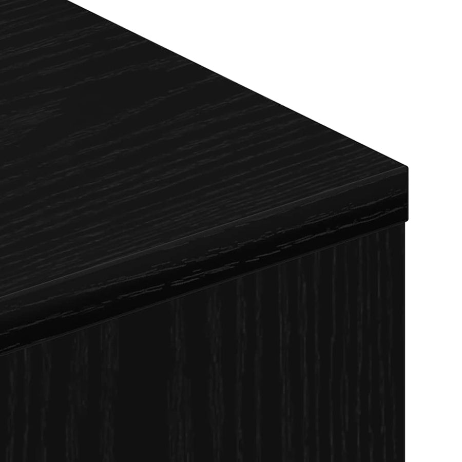 Tv-Meubel Wielen 102X34,5X43 Cm Spaanplaat Kleurig Zwart eiken