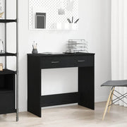 Bureau 80x40x75 cm zwart eiken bewerkt hout