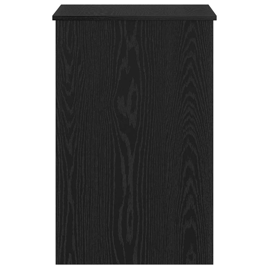 Bureau met opslag Zwart Eiken 100 x 50 x 76 cm Bewerkt hout