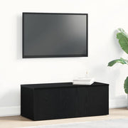 Tv-kast 80x34x30 cm zwart eiken lade