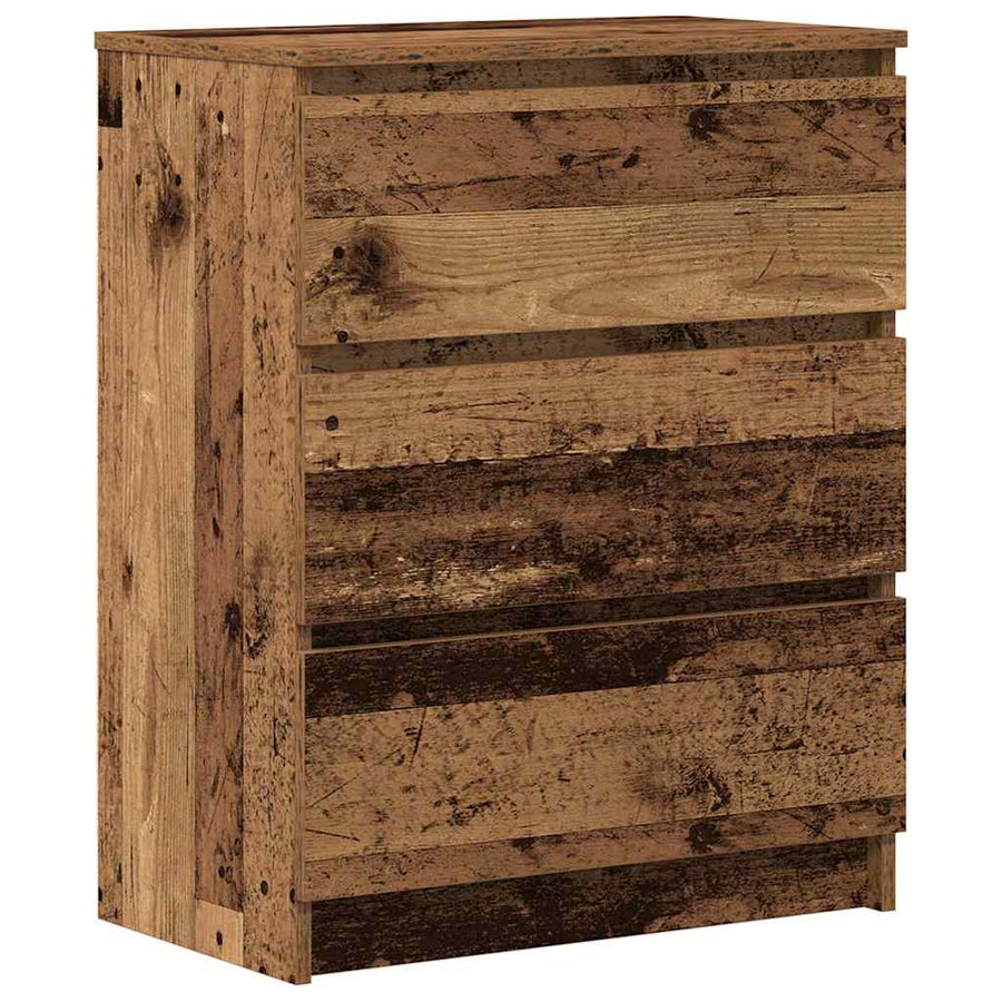 Dressoir 60X35X76 Cm Bewerkt Hout Kleurig Oud hout