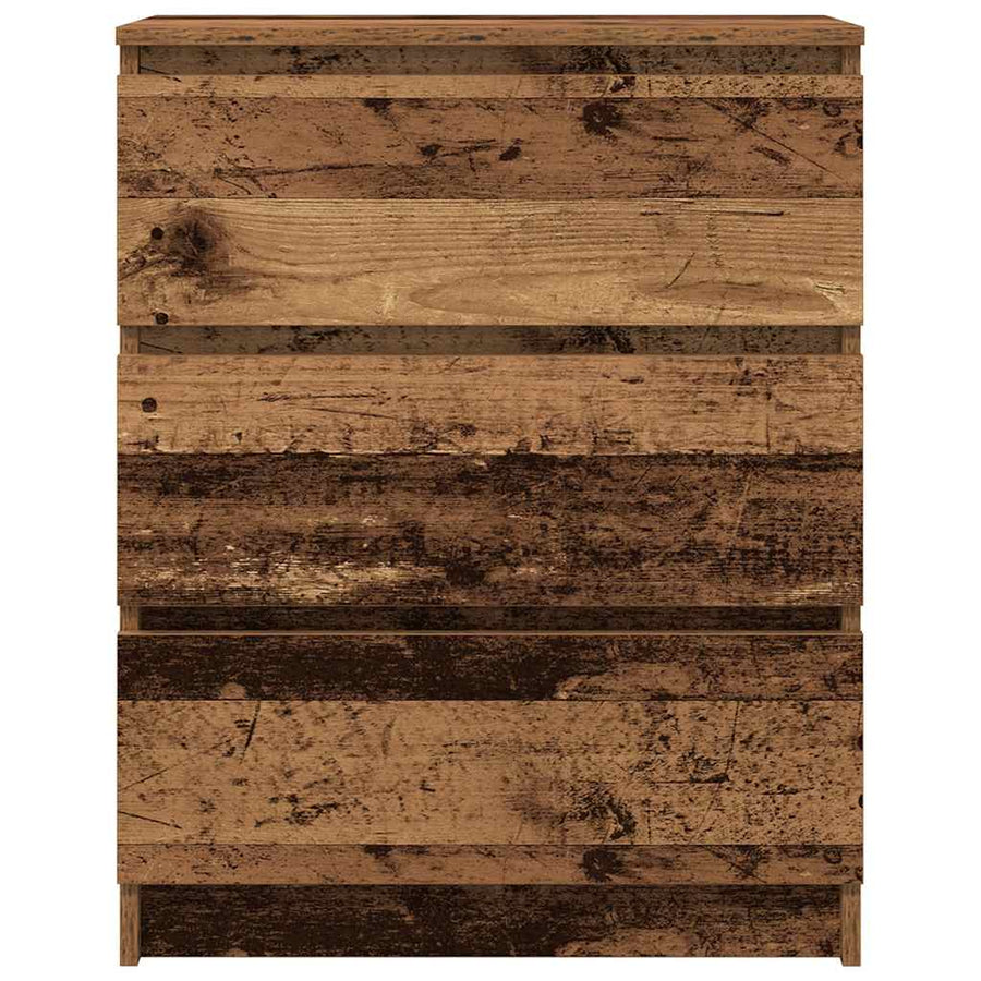 Dressoir 60X35X76 Cm Bewerkt Hout Kleurig Oud hout