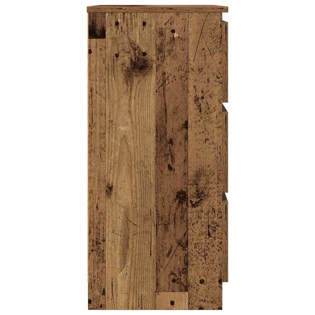 Dressoir 60X35X76 Cm Bewerkt Hout Kleurig Oud hout