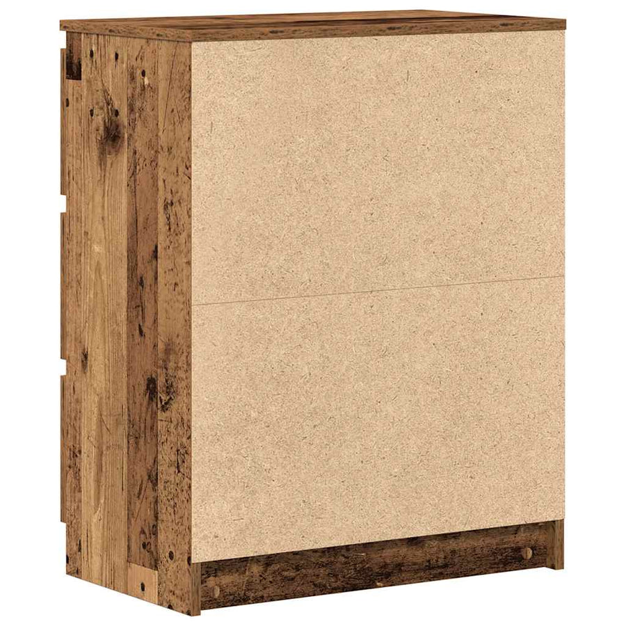 Dressoir 60X35X76 Cm Bewerkt Hout Kleurig Oud hout