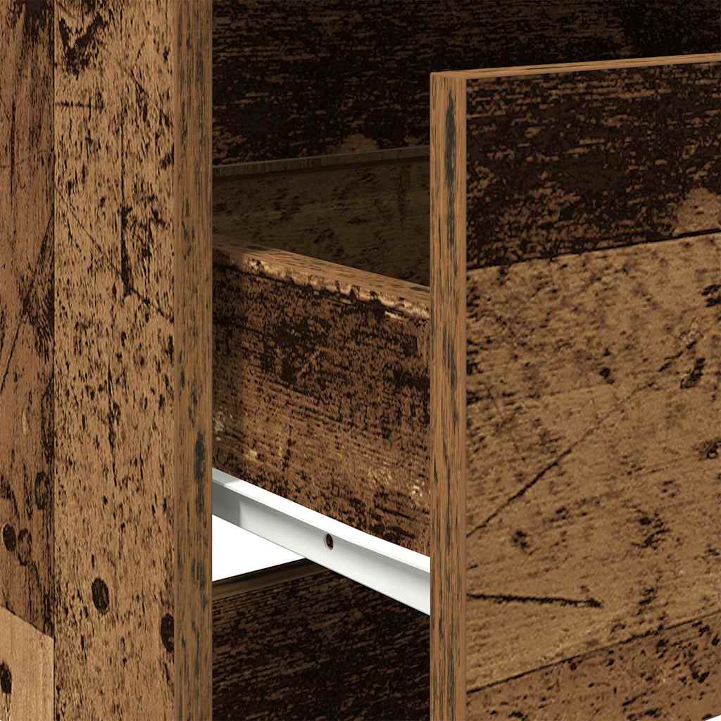 Dressoir 60X35X76 Cm Bewerkt Hout Kleurig Oud hout