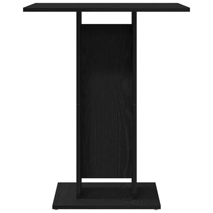 Bistrotafel Zwart Eiken 60x60x75 cm Bewerkt Hout