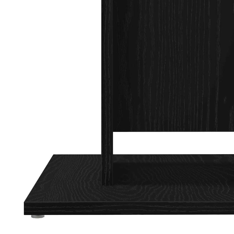 Bistrotafel Zwart Eiken 60x60x75 cm Bewerkt Hout