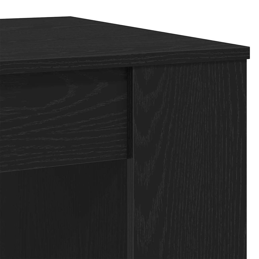 Salontafel Zwart Eiken 102 x 55 x 42 cm Bewerkt hout