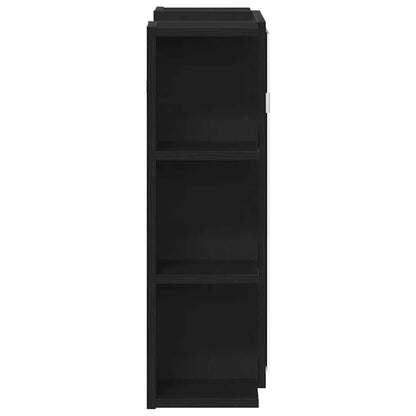 | Spiegelkast | Zwart Eiken 80 x 20,5 x 64 cm Bewerkt hout