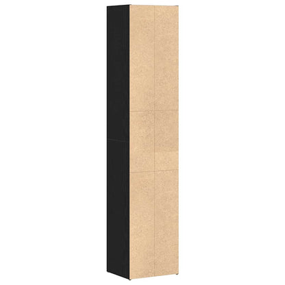 Boekenkast Zwart Eiken 36 x 30 x 171 cm Bewerkt hout