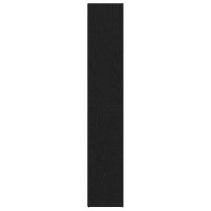 Boekenkast Zwart Eiken 36 x 30 x 171 cm Bewerkt hout