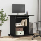 Computerbureau 80x50x75 cm zwart technisch hout