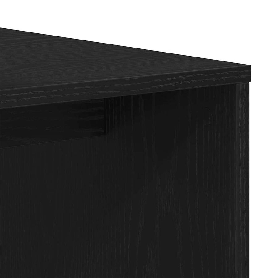Nesttafels Zwart Eiken 100 x 48 x 40 cm Bewerkt hout