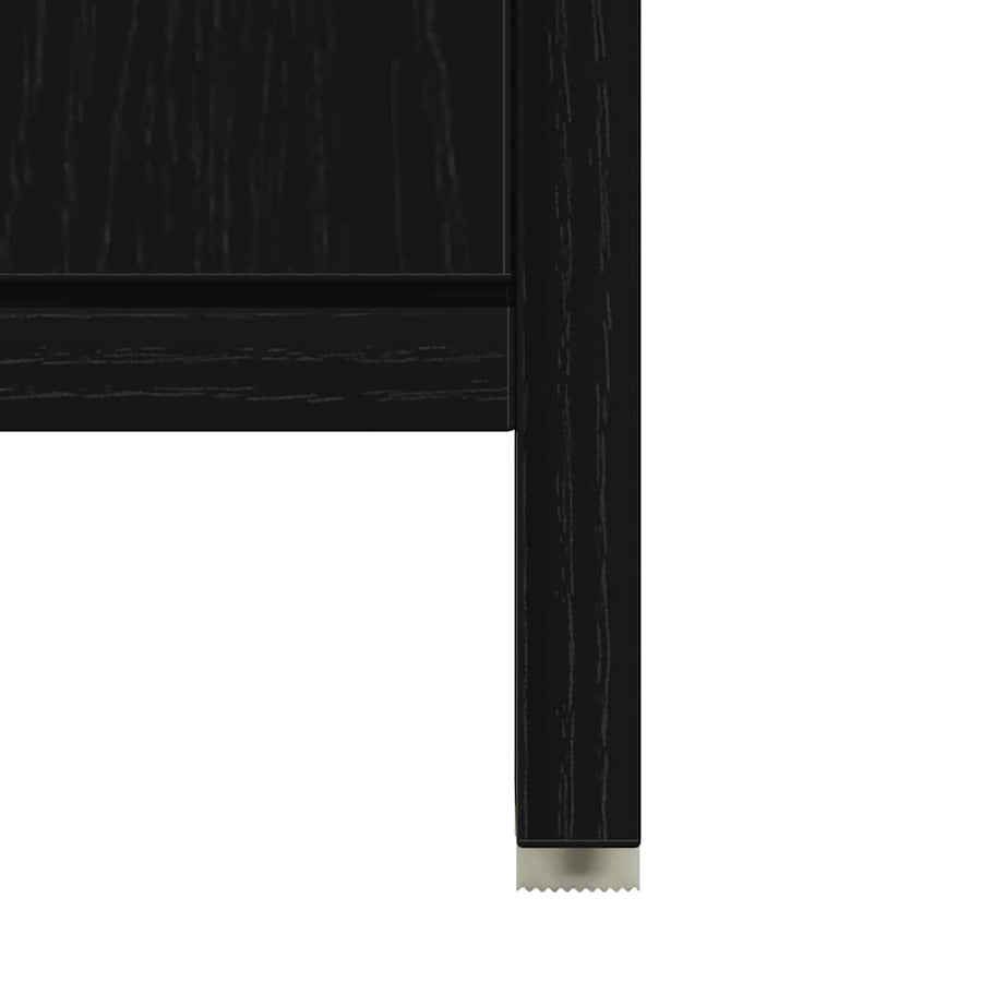 Badkamerkast 60x33x60 cm spaanplaat zwart eikenkleurig
