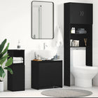 Bathroom cabinet 60x33x60 cm chipboard black oak-colored
