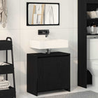 Bathroom Cabinet Black Oak 60 x 33 x 60 cm Engineered Wood