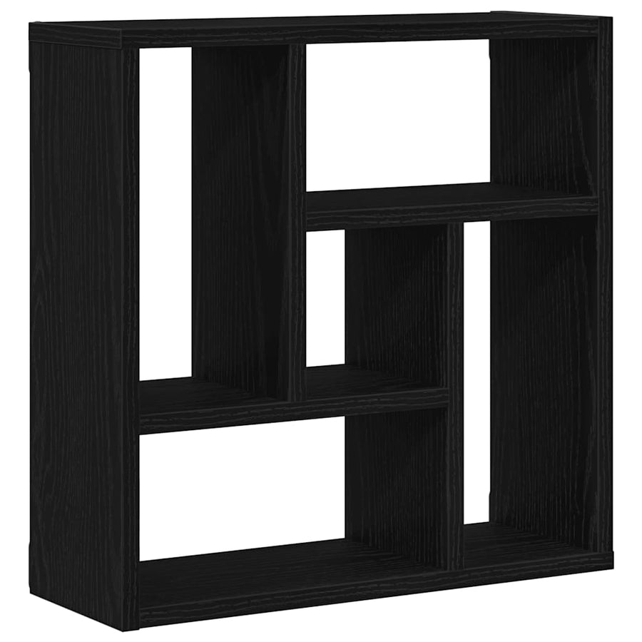 Wandplank 45x16x45 cm spaanplaat zwart eikenkleurig