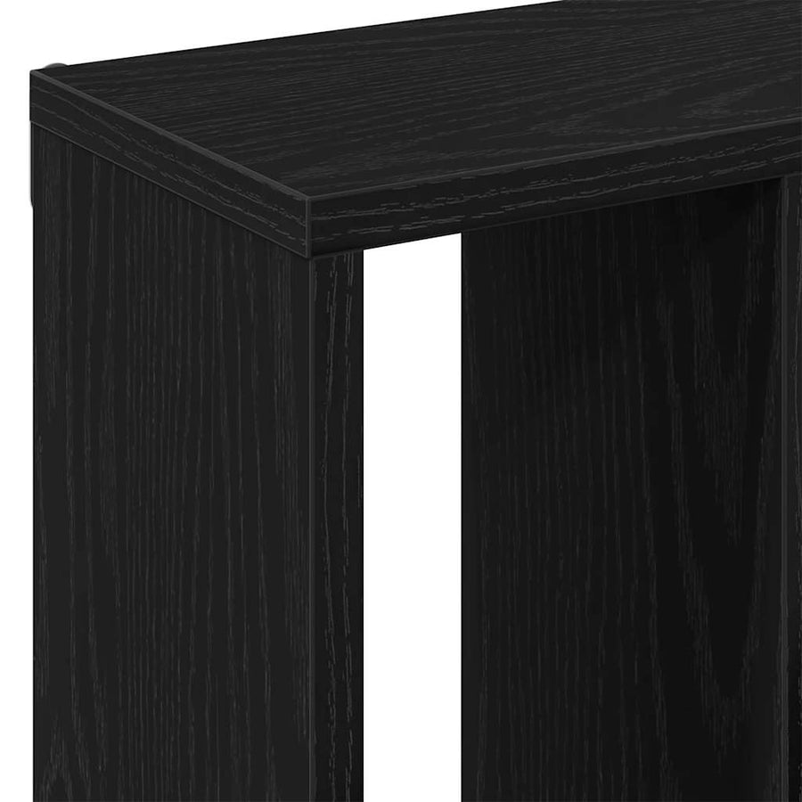 Wandplank 45x16x45 cm spaanplaat zwart eikenkleurig