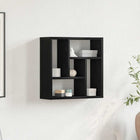 Wall shelf 45x16x45 cm particle board black oak-look