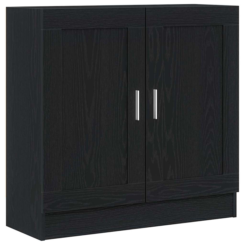 Boekenkast Zwart Eiken 82,5 x 30,5 x 80 cm Bewerkt hout