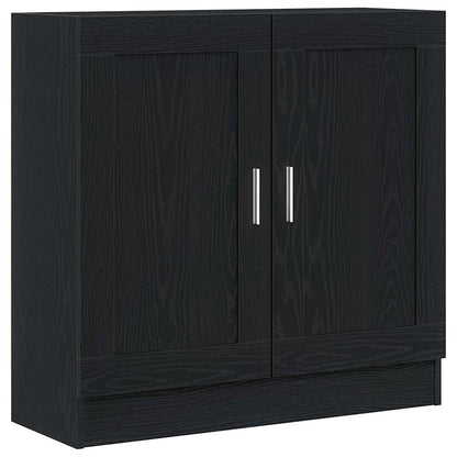 Boekenkast Zwart Eiken 82,5 x 30,5 x 80 cm Bewerkt hout