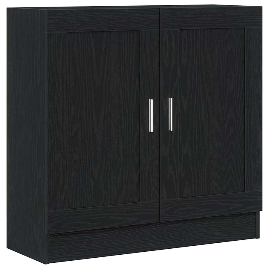 Boekenkast Zwart Eiken 82,5 x 30,5 x 80 cm Bewerkt hout