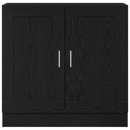 Boekenkast Zwart Eiken 82,5 x 30,5 x 80 cm Bewerkt hout