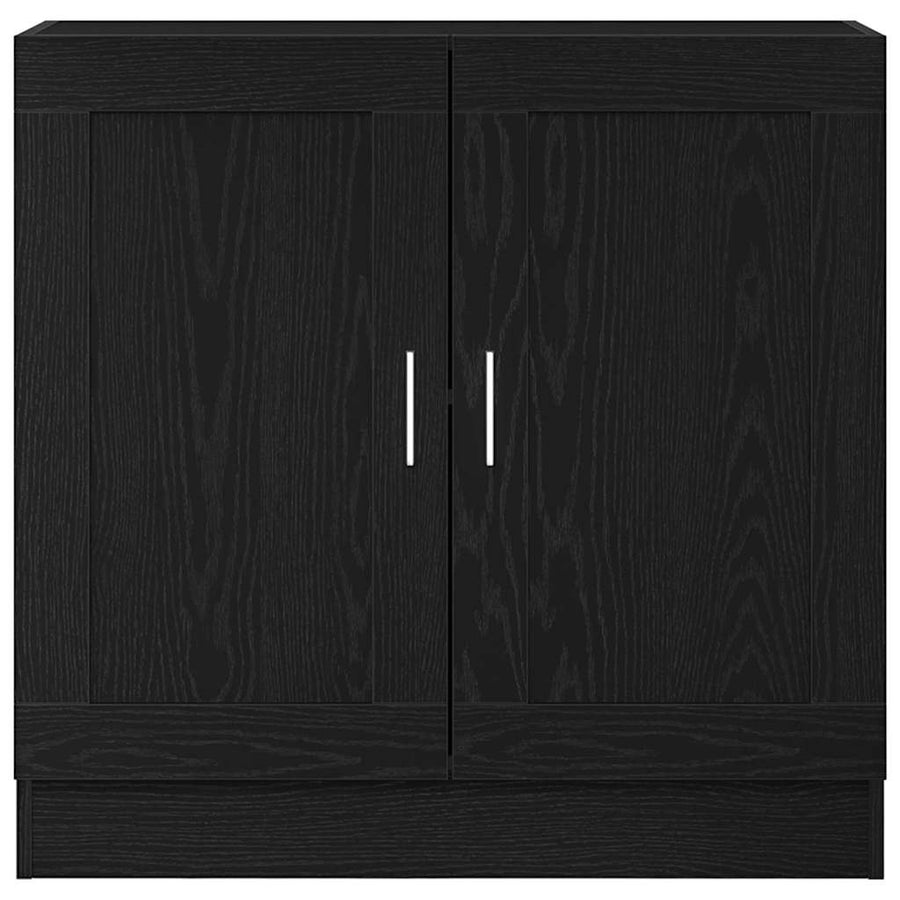 Boekenkast Zwart Eiken 82,5 x 30,5 x 80 cm Bewerkt hout