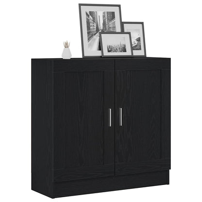 Boekenkast Zwart Eiken 82,5 x 30,5 x 80 cm Bewerkt hout