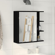 Badkamer spiegelkast 62,5x20,5x64 cm zwart eiken