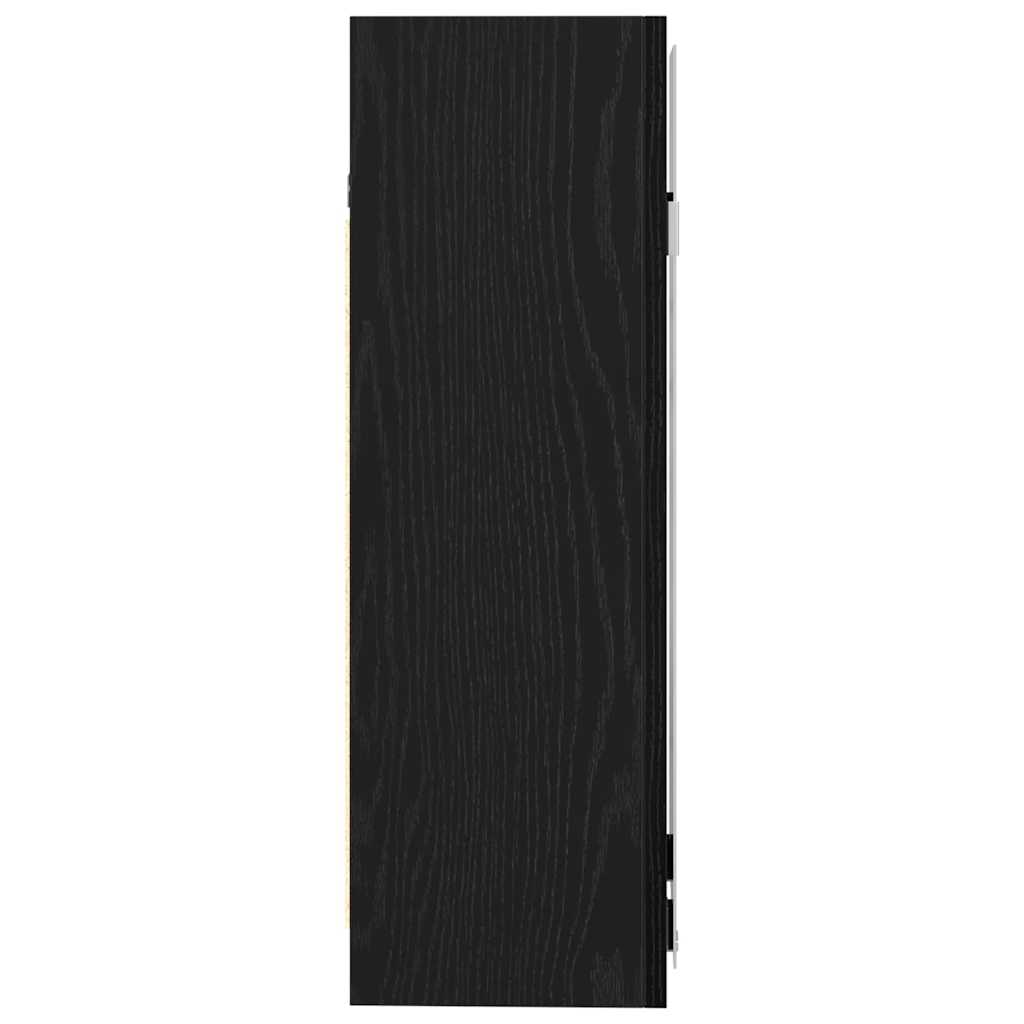 Badkamer spiegelkast met plank Zwart Eiken 62,5 x 20,5 x 64 cm