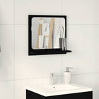 Badkamerspiegel 40x10,5x37 cm zwart technisch hout