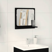 Badkamerspiegel 40x10,5x37 cm zwart technisch hout