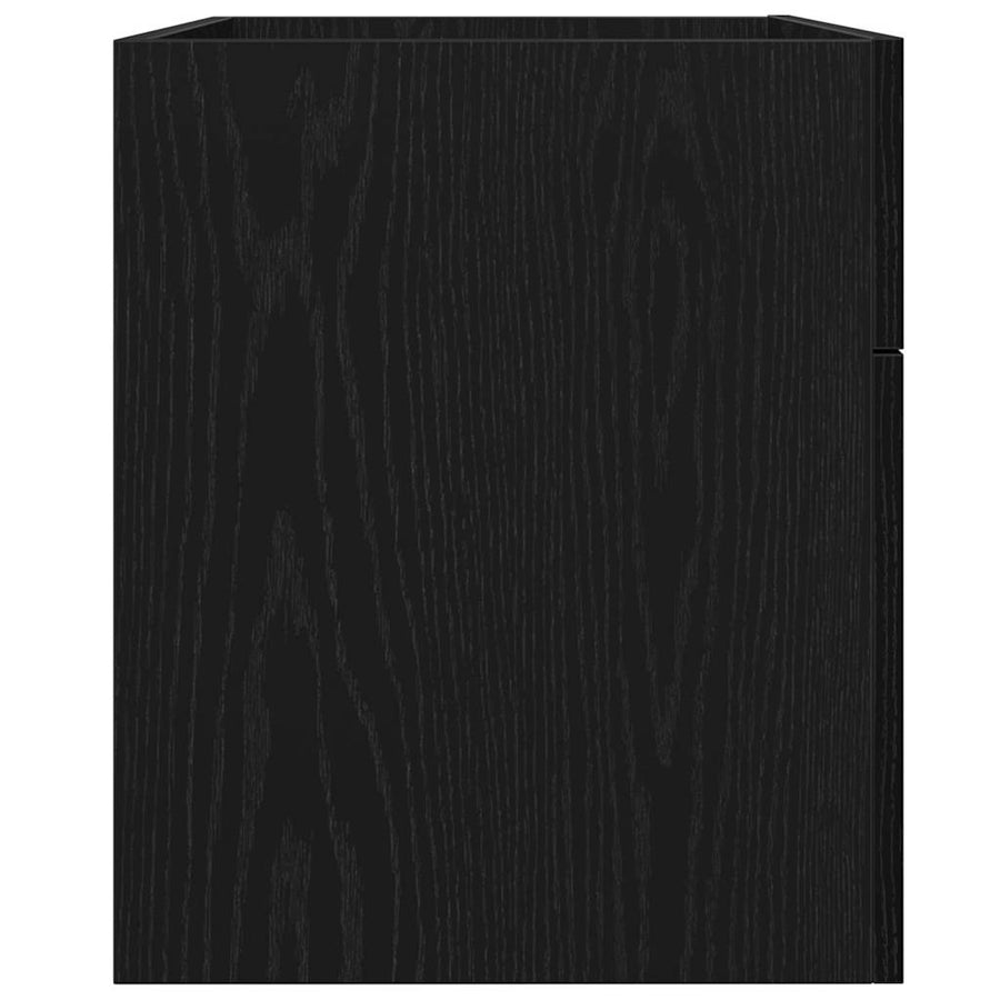 Wastafelkast Zwart Eiken 38,5 x 100 x 46 cm Bewerkt hout