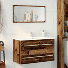 Wastafelkast badkamer 80x38,5x48 cm technisch hout