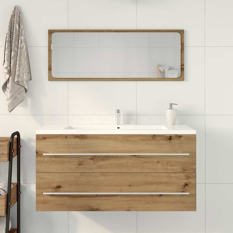 Badkamer Wastafelkast Artisan Oak 100X38,5X48 Cm Engineered Wood Artisanaal Eikenkleurig 100 x 38.5 x 48 cm