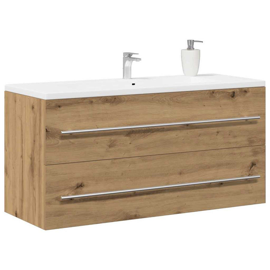 Badkamer Wastafelkast Artisan Oak 100X38,5X48 Cm Engineered Wood Artisanaal Eikenkleurig 100 x 38.5 x 48 cm