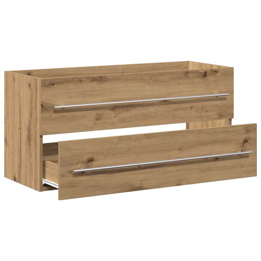 Badkamer Wastafelkast Artisan Oak 100X38,5X48 Cm Engineered Wood Artisanaal Eikenkleurig 100 x 38.5 x 48 cm