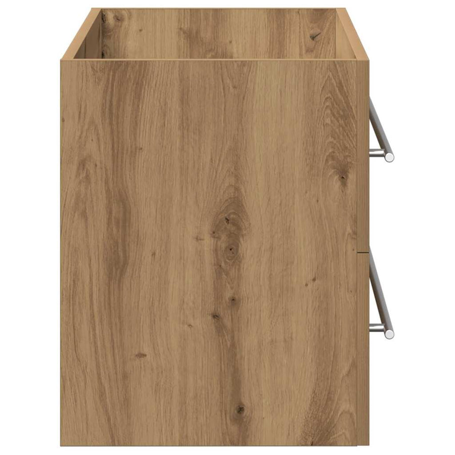 Badkamer Wastafelkast Artisan Oak 100X38,5X48 Cm Engineered Wood Artisanaal Eikenkleurig 100 x 38.5 x 48 cm