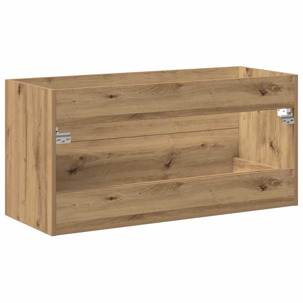 Badkamer Wastafelkast Artisan Oak 100X38,5X48 Cm Engineered Wood Artisanaal Eikenkleurig 100 x 38.5 x 48 cm