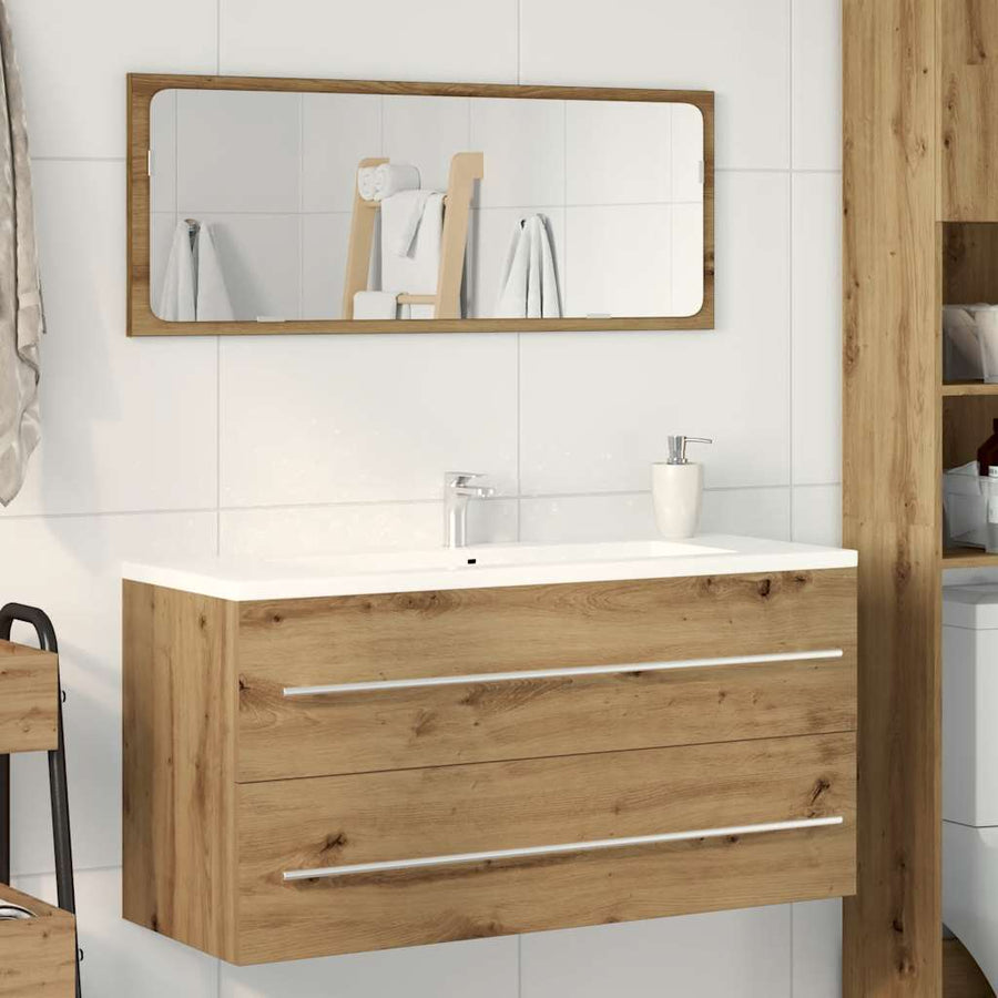 Badkamer Wastafelkast Artisan Oak 100X38,5X48 Cm Engineered Wood Artisanaal Eikenkleurig 100 x 38.5 x 48 cm