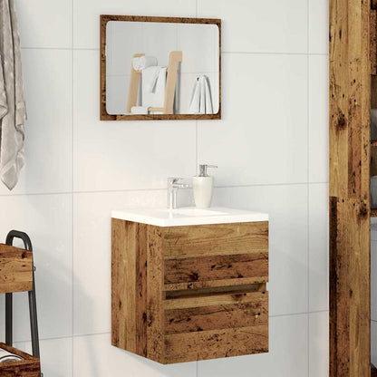 Wastafel kabinet voor de badkamer Oud hout 41 x 38,5 x 45 cm