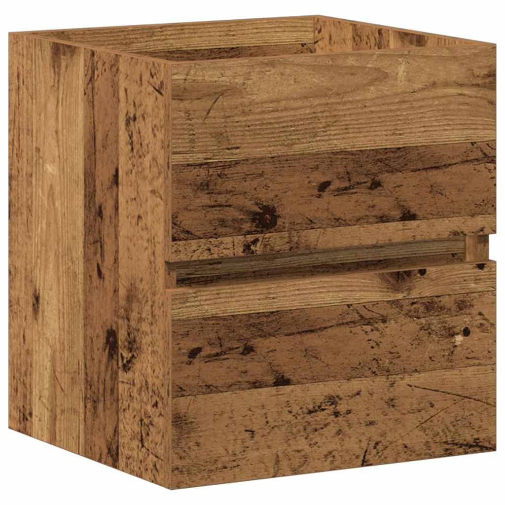 Wastafel kabinet voor de badkamer Oud hout 41 x 38,5 x 45 cm