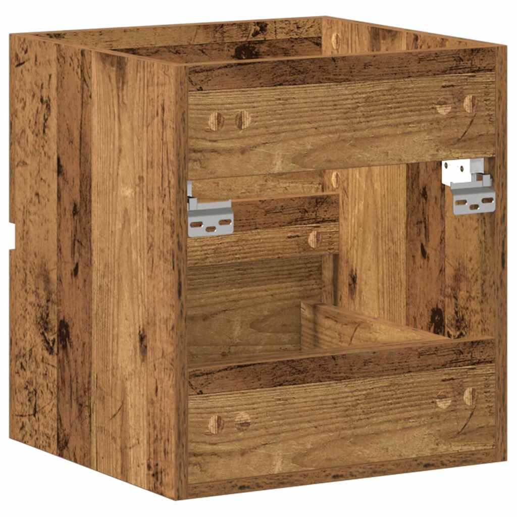 Wastafel kabinet voor de badkamer Oud hout 41 x 38,5 x 45 cm