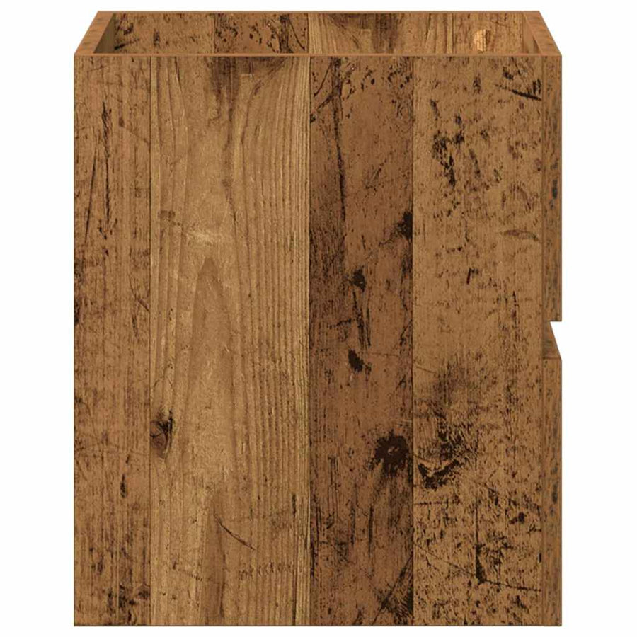 Wastafel kabinet voor de badkamer Oud hout 41 x 38,5 x 45 cm